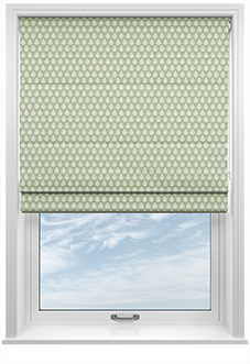 Emily Bond Jaipur, Sage - Twist&Fit Roman Blind